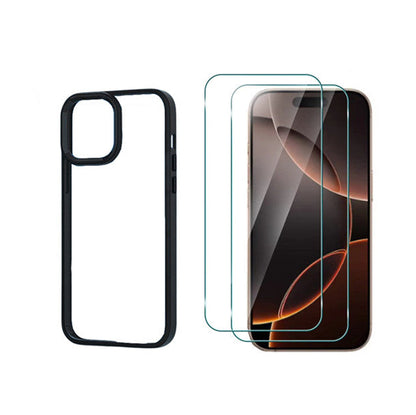 For iPhone 15 Pro Max Bumper Case  + 2x Screen Protector