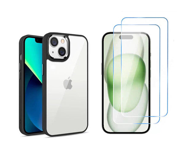 For iPhone 14 Plus Bumper Case  + 2x Screen Protector