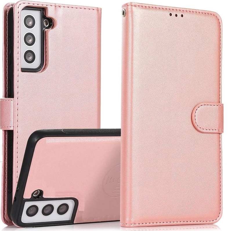 For Samsung Galaxy A16 Leather flip Rose Gold Magnet wallet cover