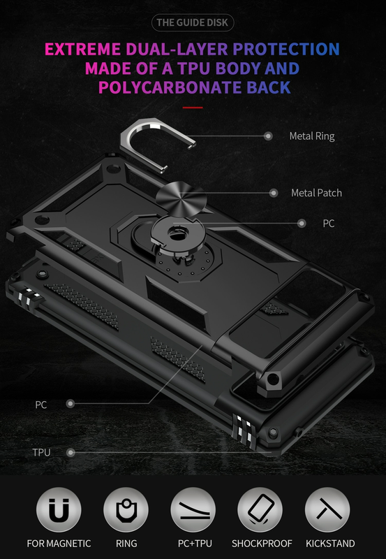 For Google Pixel 7 Shockproof Case-Black
