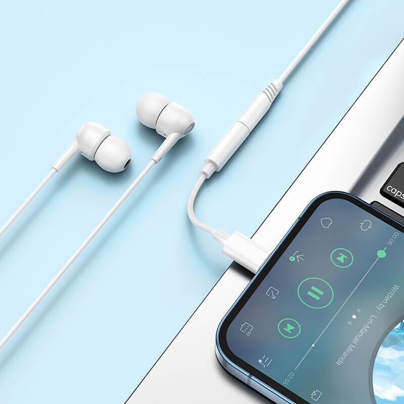 2 Packs iPhone Lightning  to 3.5mm Audio Aux Headphone Jack Adapter