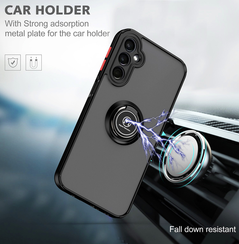 For Samsung A26 5G Case With Car Mount Magnetic Ring Shockproof Cover