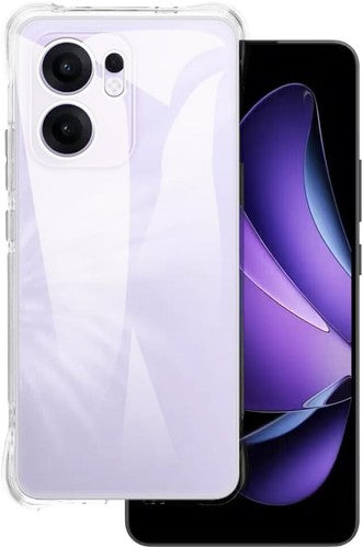 For OPPO Reno13  Shock proof Clear Case + 1 x Screen Protector