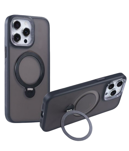 For iphone 15 Pro Max Magsafe Stand Ring Case-Black