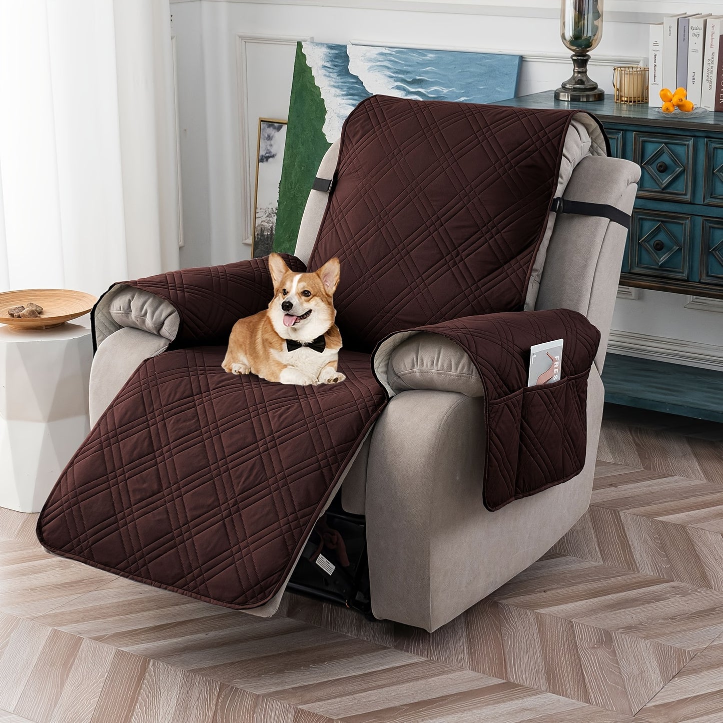 1pc Recliner Chair Cover Pad  for 1 Seater Sofa Slipcover