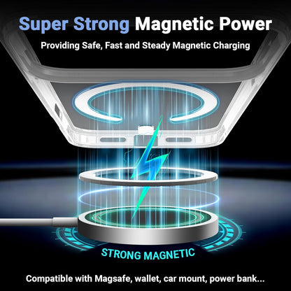 For iPhone 17 Pro Max Clear Case Magsafe Cover