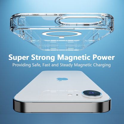 For iPhone 17e MagSafe Case Clear Shockproof  Protective Cover