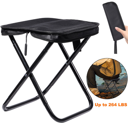 Small Portable Folding Stool  Outdoor Camping Stools Fishing Hiking Picnic Chair
