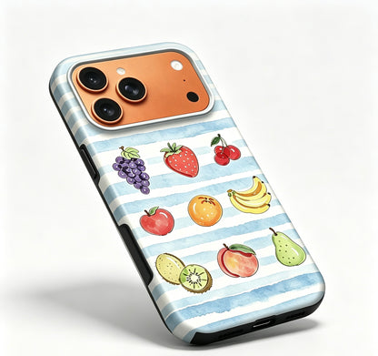 For iPhone 17 Pro Magsafe Case- Fruits Pattern Dual Layer Protection