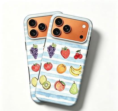 For iPhone 17 Pro Magsafe Case- Fruits Pattern Dual Layer Protection