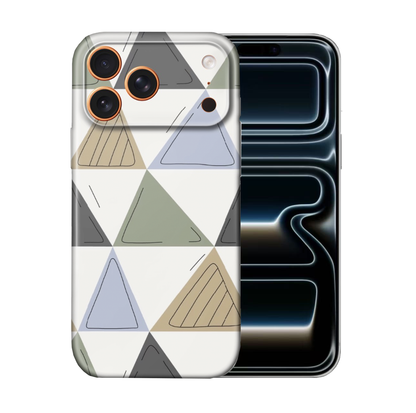 For iPhone 17 Pro Max Slim Lightweight Hard Case,Triangle Pattern