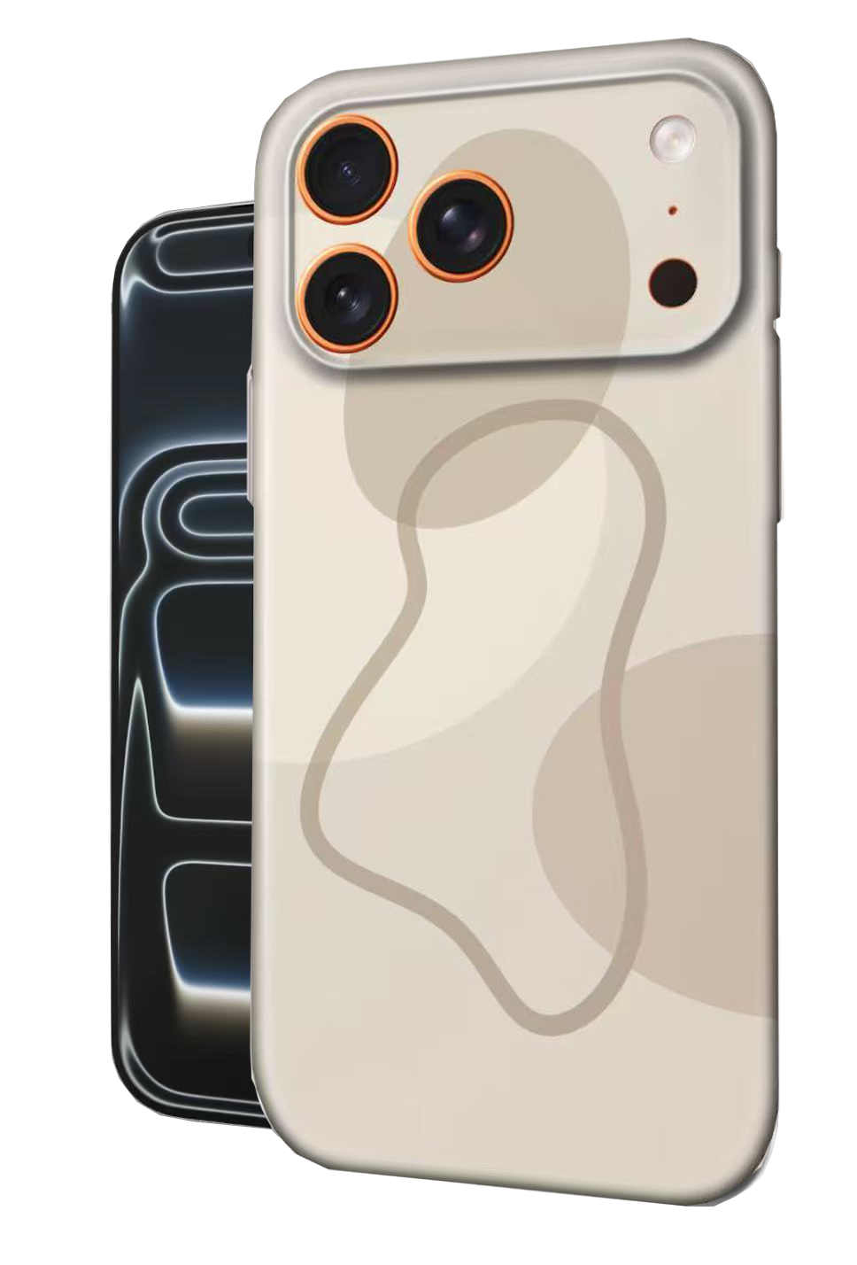For iPhone 17 Pro Slim Case with Camera Lens Protection,Stretched Circle Pattern