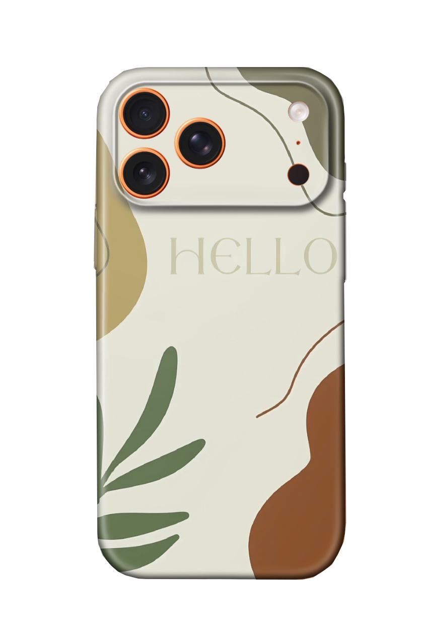 For iPhone 17 Pro Max Slim Case with Camera Lens Protection,Leafy Pattern