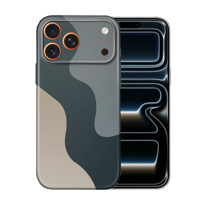 For iPhone 17 Pro Slim Case with Camera Lens Protection,Dark-flow Pattern