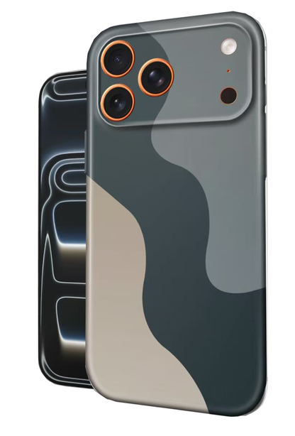 For iPhone 17 Pro Slim Case with Camera Lens Protection,Dark-flow Pattern