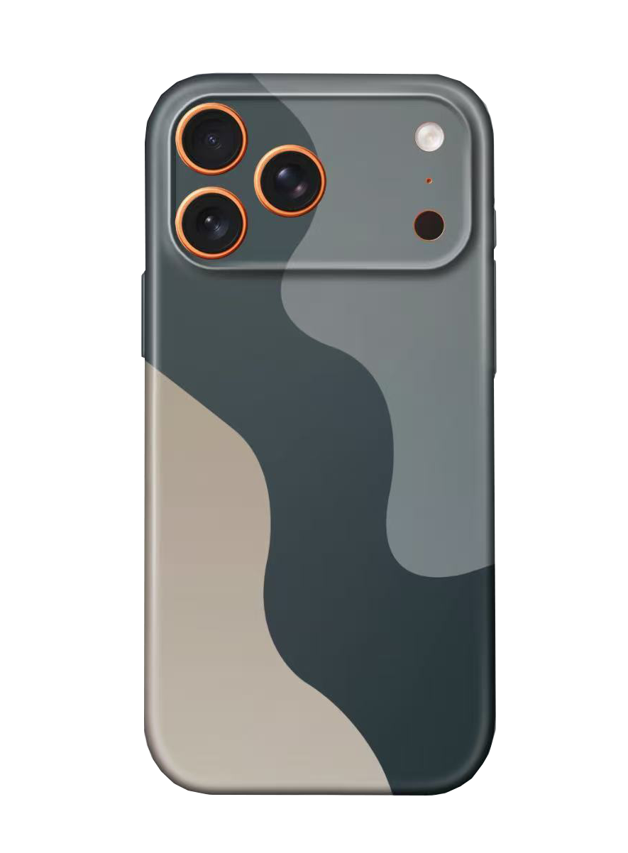 For iPhone 17 Pro Slim Case with Camera Lens Protection,Dark-flow Pattern
