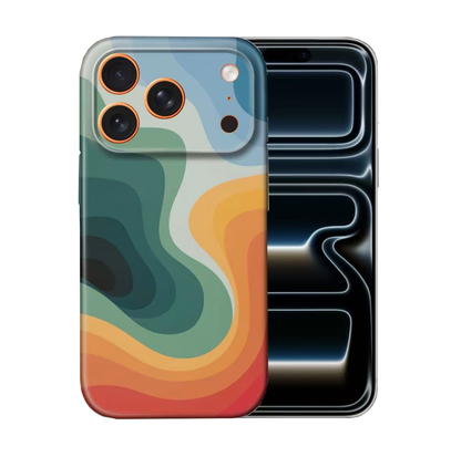 For iPhone 17 Pro Slim Case with Camera Lens Protection-Multiflow Pattern