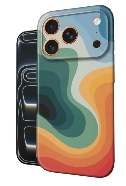 For iPhone 17 Pro Slim Case with Camera Lens Protection-Multiflow Pattern