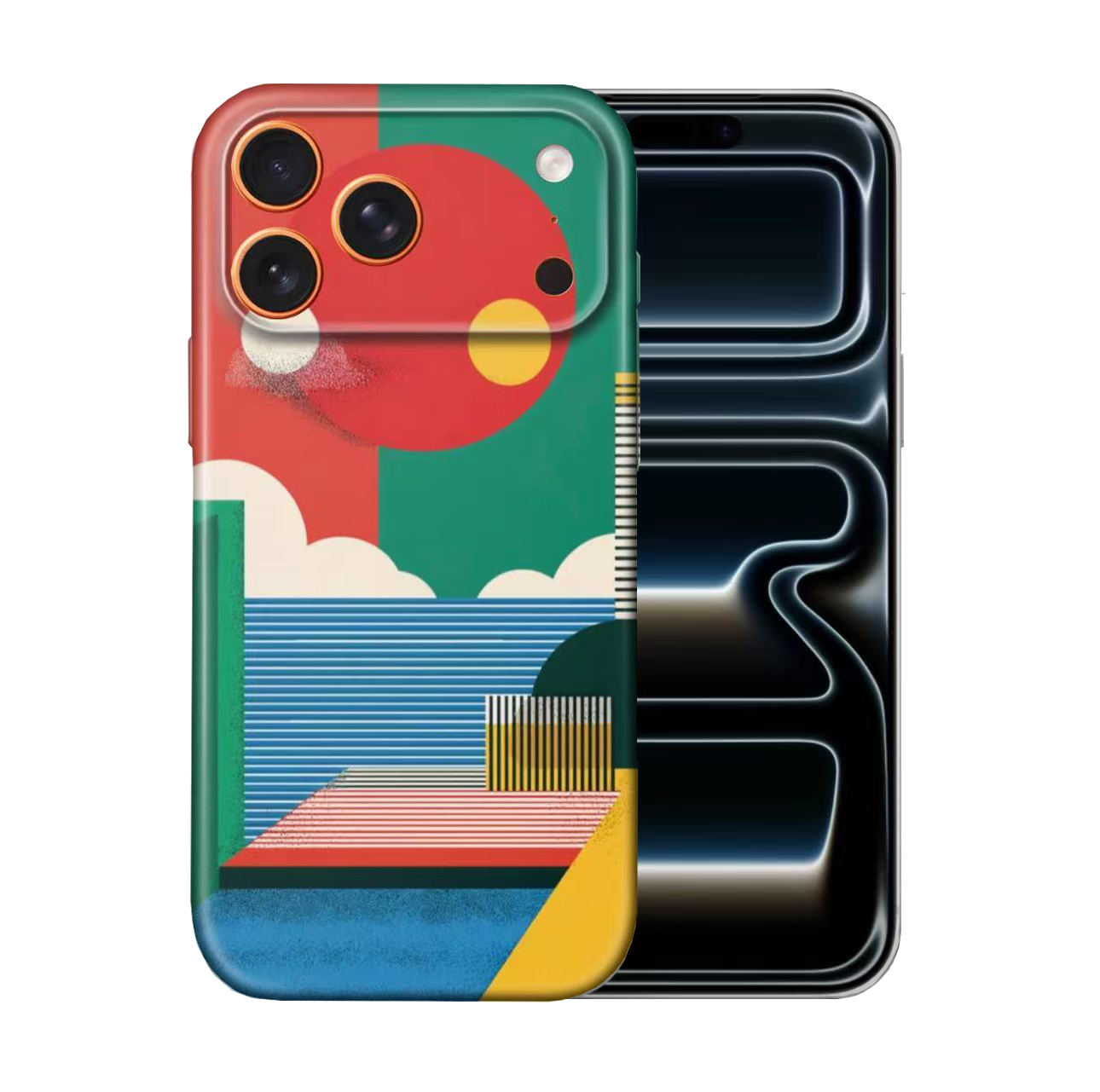 For iPhone 17 Pro Slim Case with Camera Lens Protection, ColourCloud Pattern