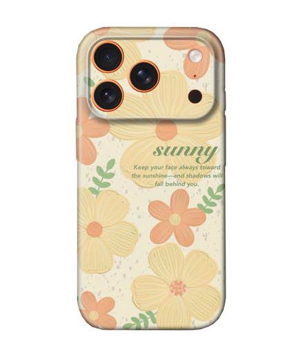 For iPhone 17 Pro Slim Case with Camera Lens Protection, SunnyFlower Pattern