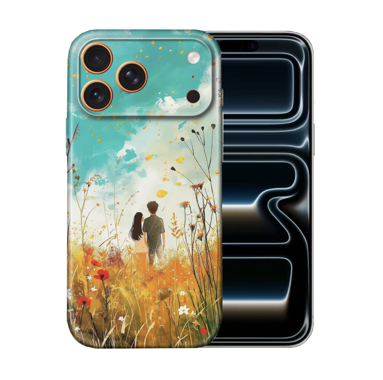For iPhone 17 Pro Slim Case with Camera Lens Protection- AutumGrass Pattern
