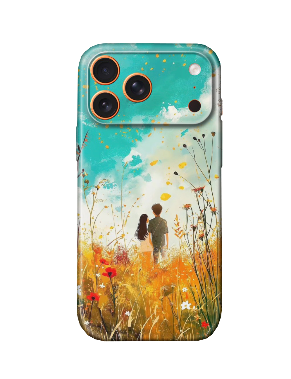 For iPhone 17 Pro Slim Case with Camera Lens Protection- AutumGrass Pattern