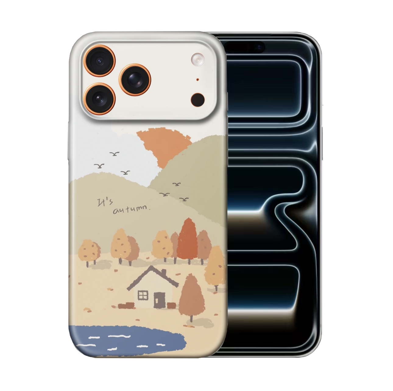 For iPhone 17 Pro Slim Case -AutumnVillage Pattern