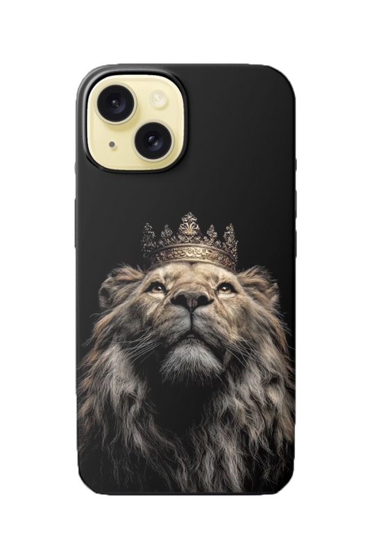 For iPhone 15 Dual layers Magsafe case,Lion Pattern