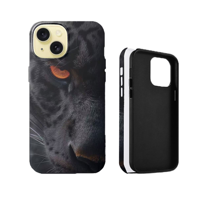 For iPhone 13 Dual layers Protective Magsafe case,Leopard4 Pattern