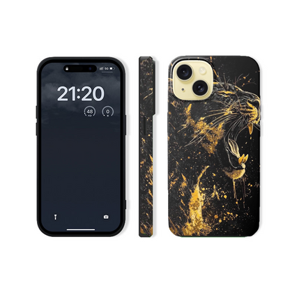 For iPhone 13 Dual layers Protective Magsafe case,Leopard3 Pattern
