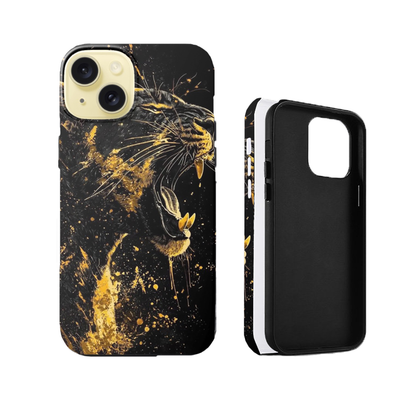 For iPhone 13 Dual layers Protective Magsafe case,Leopard3 Pattern