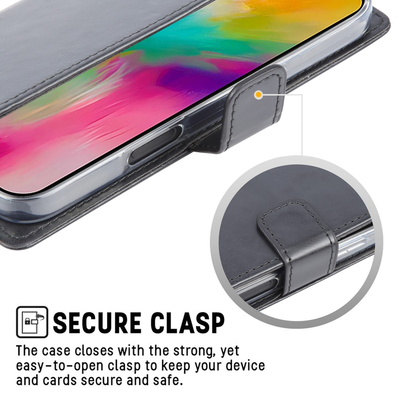 Flip Wallet Case for iPhone Air -Black