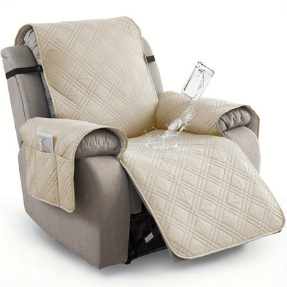 1pc Recliner Chair Cover Pad  for 1 Seater Sofa Slipcover