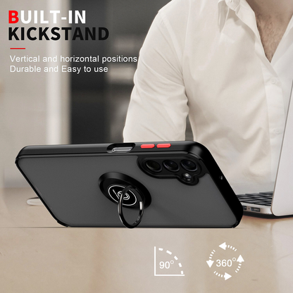For Samsung A26 5G Case With Car Mount Magnetic Ring Shockproof Cover