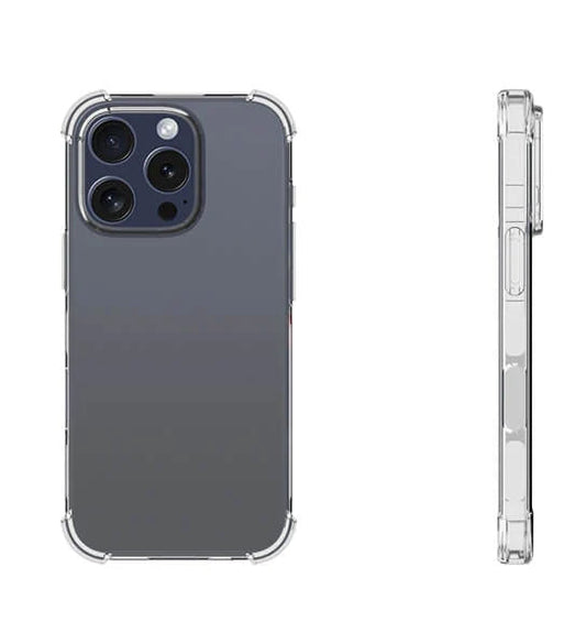 For iPhone 15 Pro Case Clear TPU Shockproof
