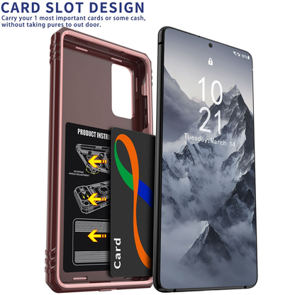 For Samsung Galaxy S24 FE Shockproof Case-Pink/Red