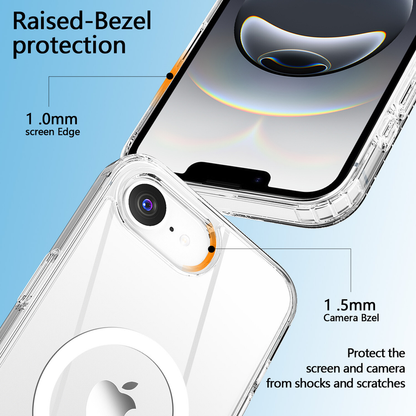 For iPhone 17e MagSafe Case Clear Shockproof  Protective Cover