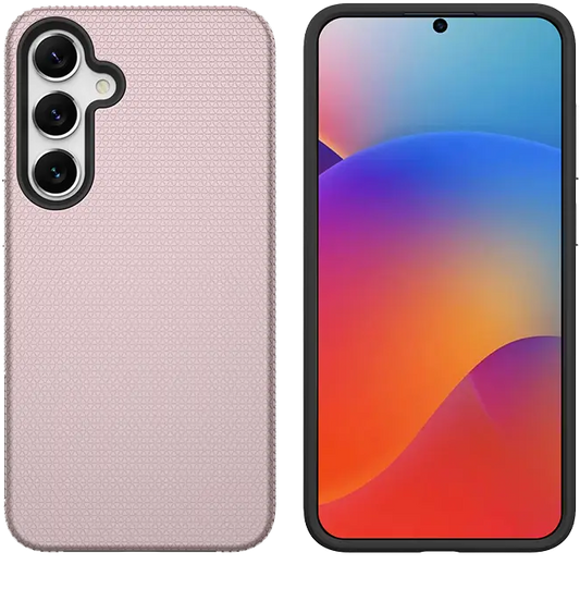 For Samsung Galaxy S24 FE Shockproof Case Rugged Rosegold Case