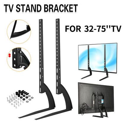 Universal Table Top TV Stand Leg Mount LED LCD Flat TV Screen 32-75"