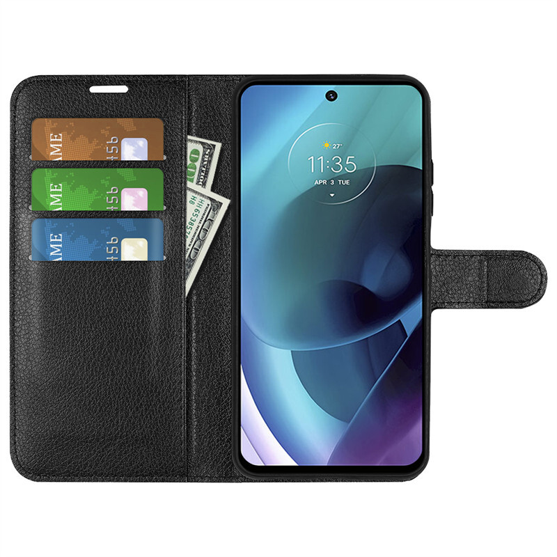 For Moto G24 Leather Wallet Flip Phone Case