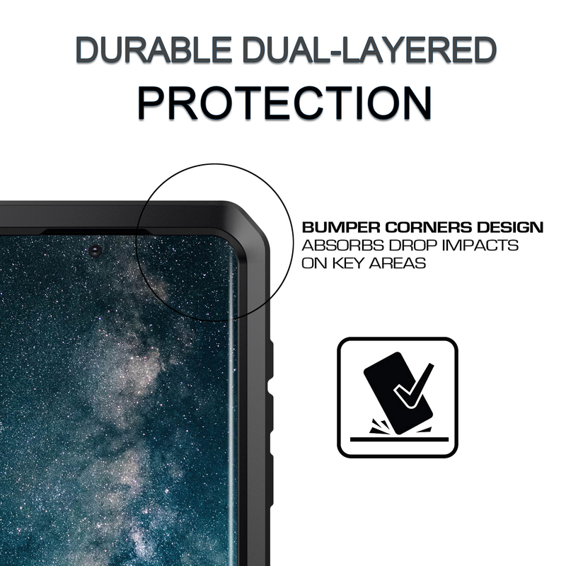 For Samsung Galaxy S21 Ultra Case Heavy Duty Metal Cover