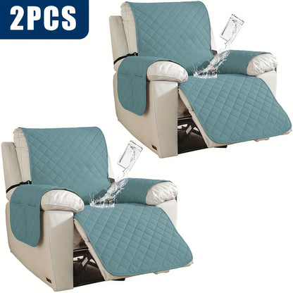 2pcs Waterproof Recliner Chair Non-Slip Cover