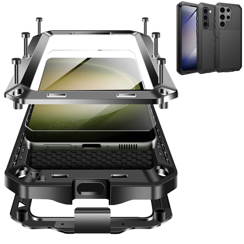 For Samsung Galaxy S21 Plus Case Heavy Duty Metal Cover