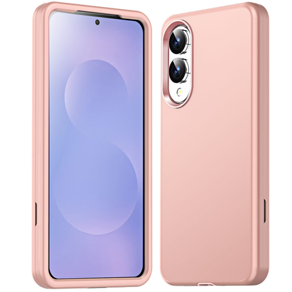 For Samsung Galaxy S25 Edge Shockproof Heavy Duty Case ,Rose Gold