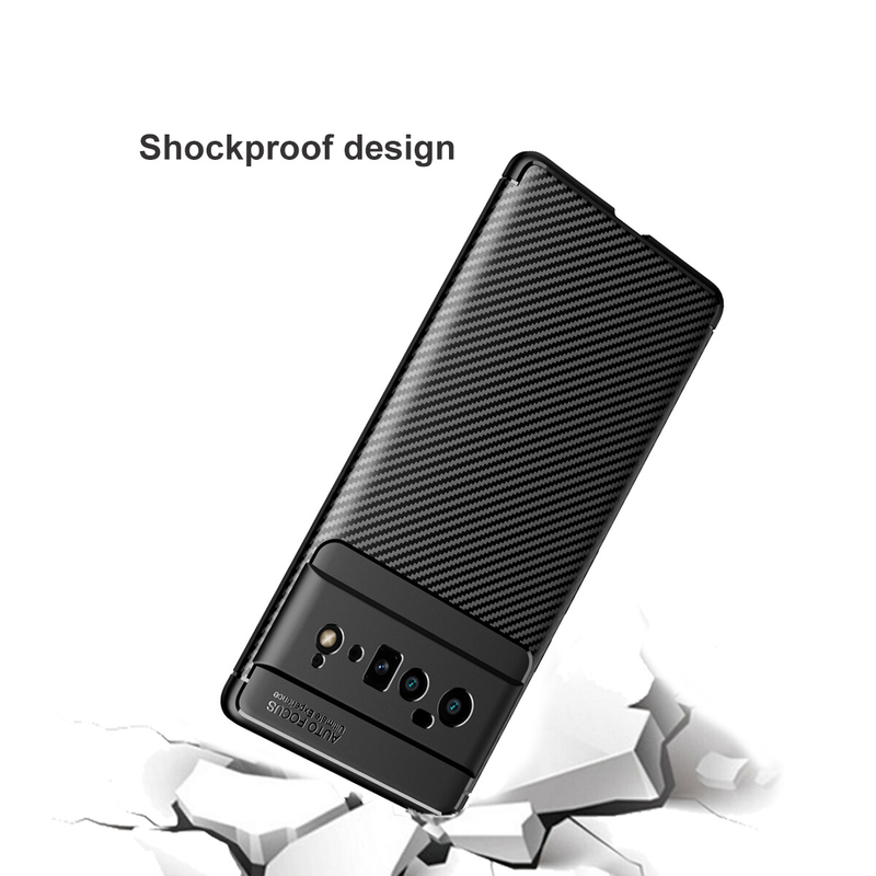 For Google Pixel 9 Case Slim Carbon Fiber Shockproof Heavy Duty Cover