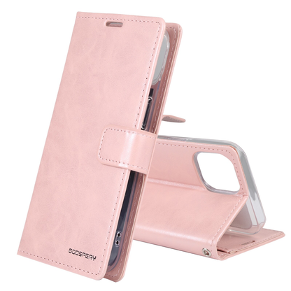 Flip Wallet Case for iPhone 15 ,Rosegold