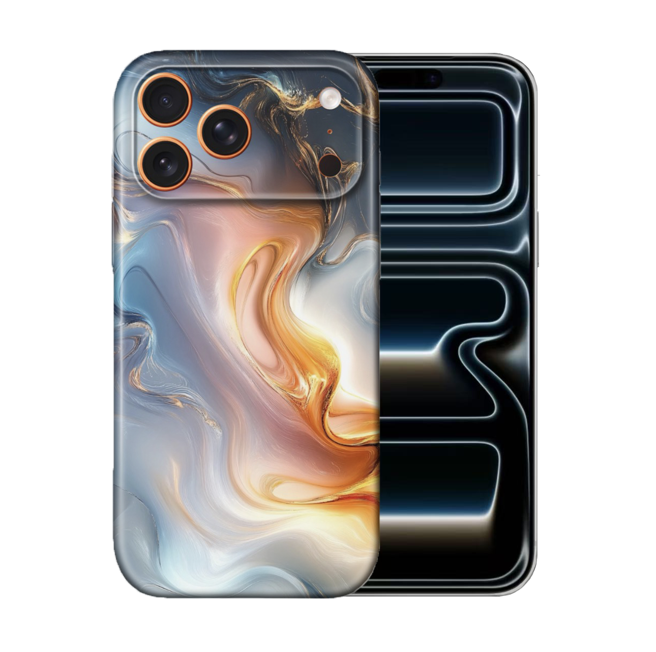 For iPhone 17 Pro Max Slim Case- Marble StyleA Pattern