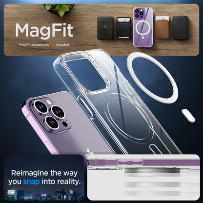 For iPhone 14 Pro Max Clear Shockproof Magnet  Magsafe Cover