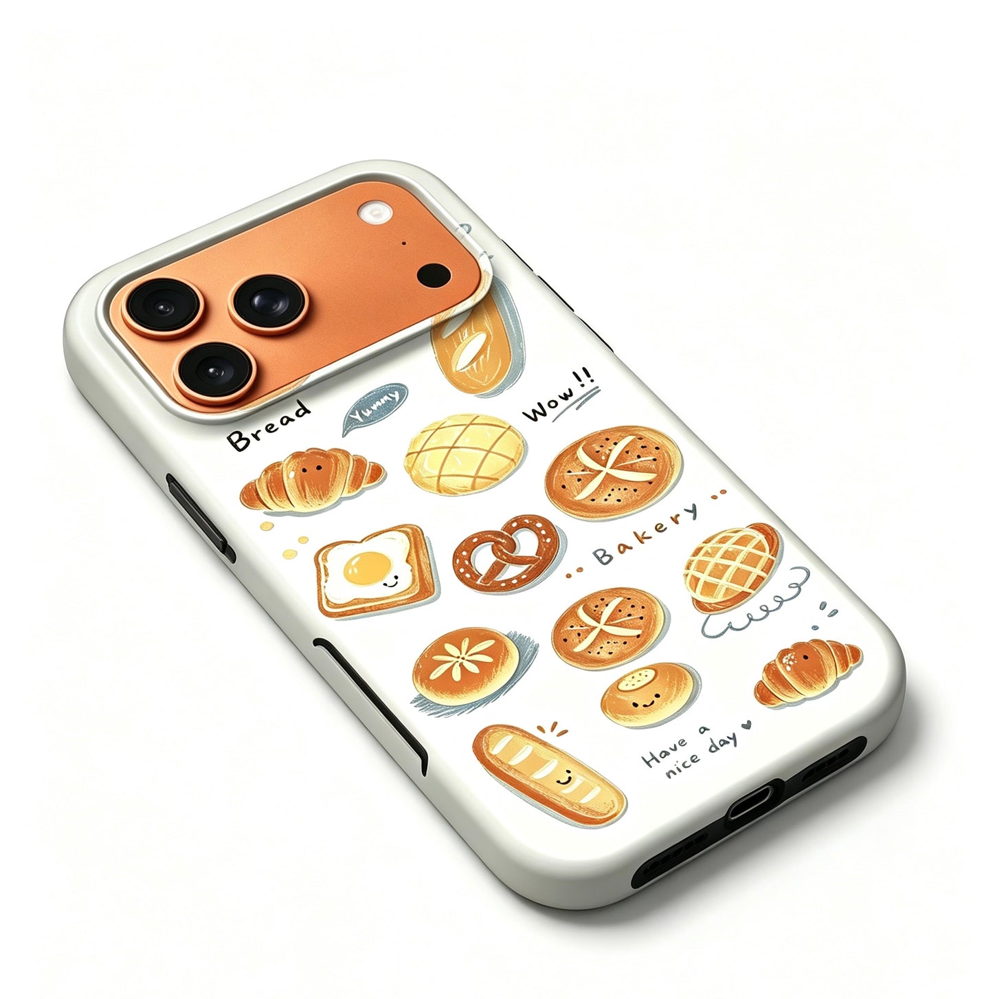 For iPhone 17 Pro Max Magsafe Case- Bakery Pattern Dual Layer Protection