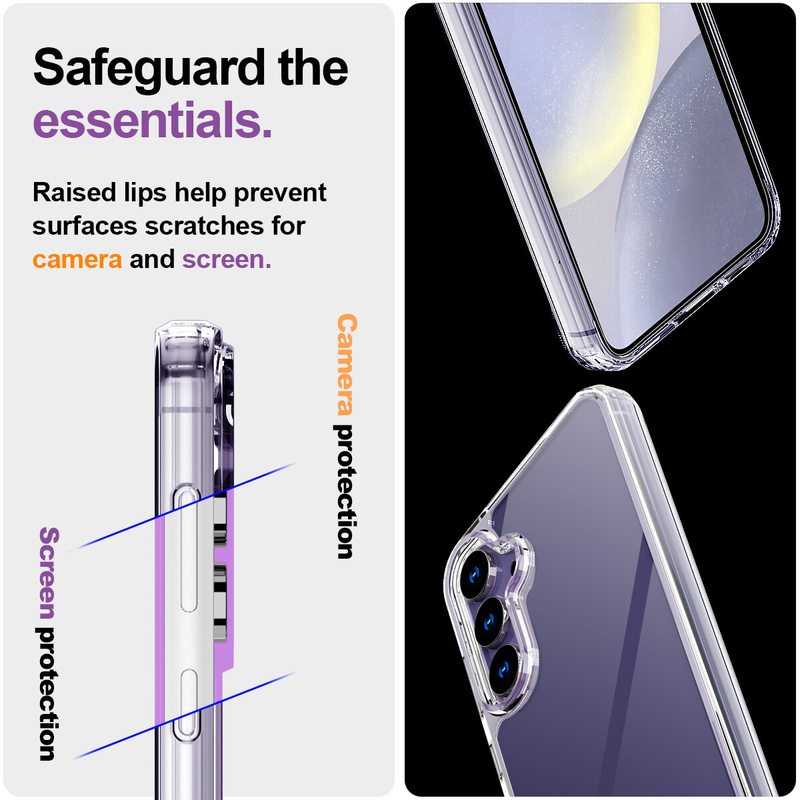 For Samsung Galaxy S24 Plus Clear Shockproof  Protective Case